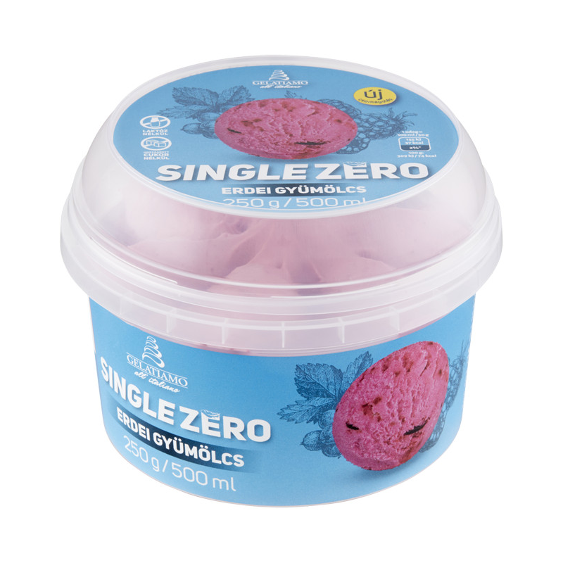 Gelatiamo Single Zero jégkrém 500 ml erdei gyümölcsös Webáruház 999