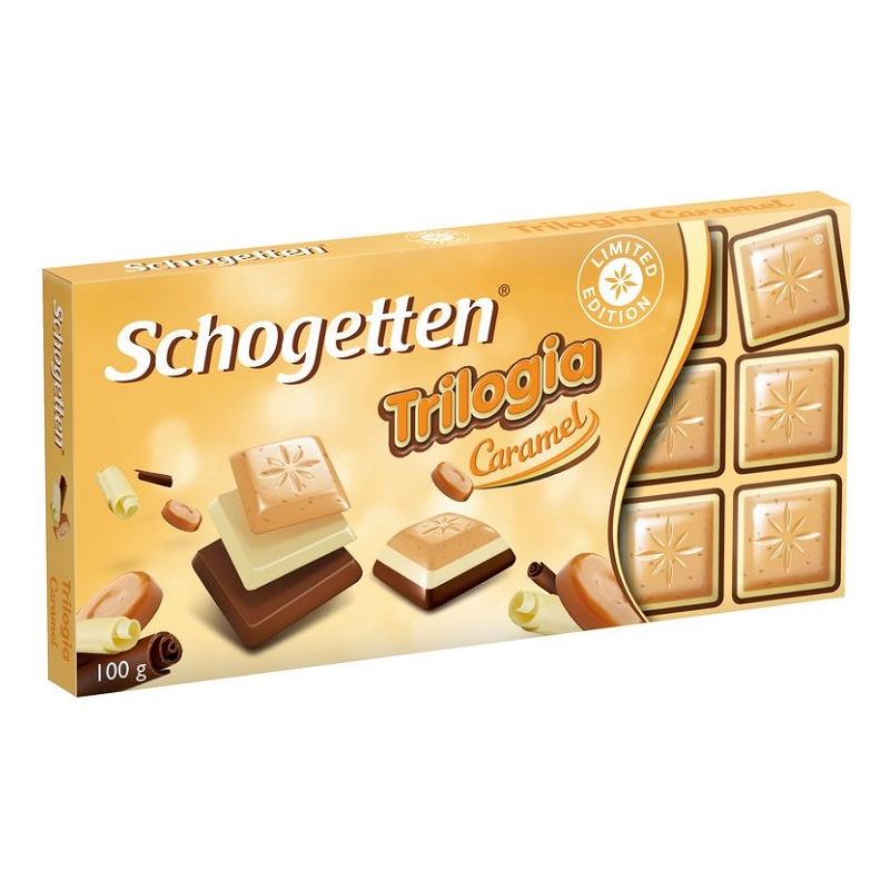 Schogetten Tejcsokoládé 100 g trilogia caramel Webáruház 0 Ft