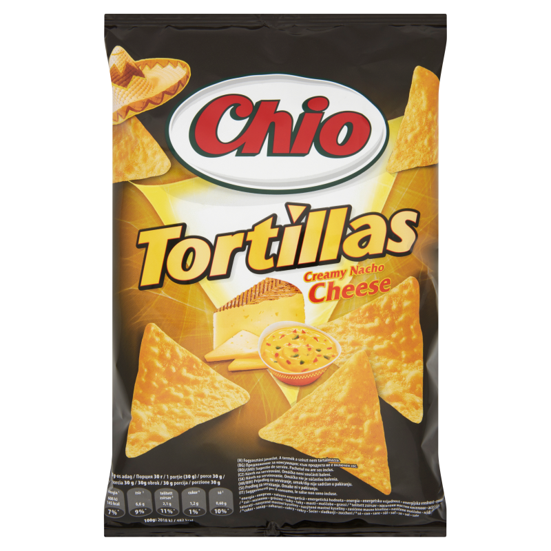 Chio Tortillas kukoricasnack 125 g sajtos Webáruház 0 Ft Chio