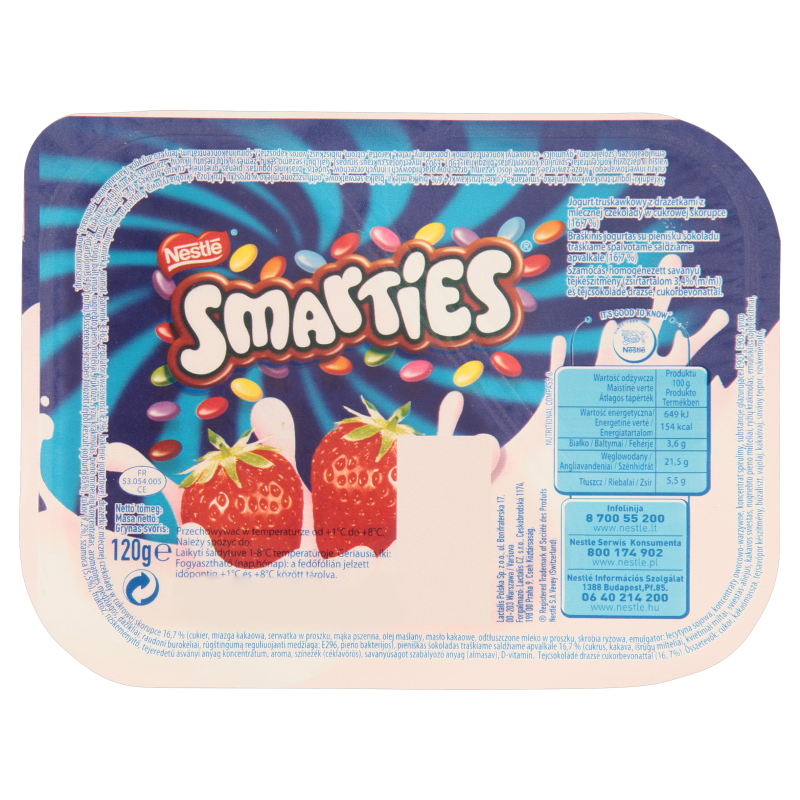 Smarties Joghurt Smarties Drazséval 120 G Epres Webáruház » 0 Ft 