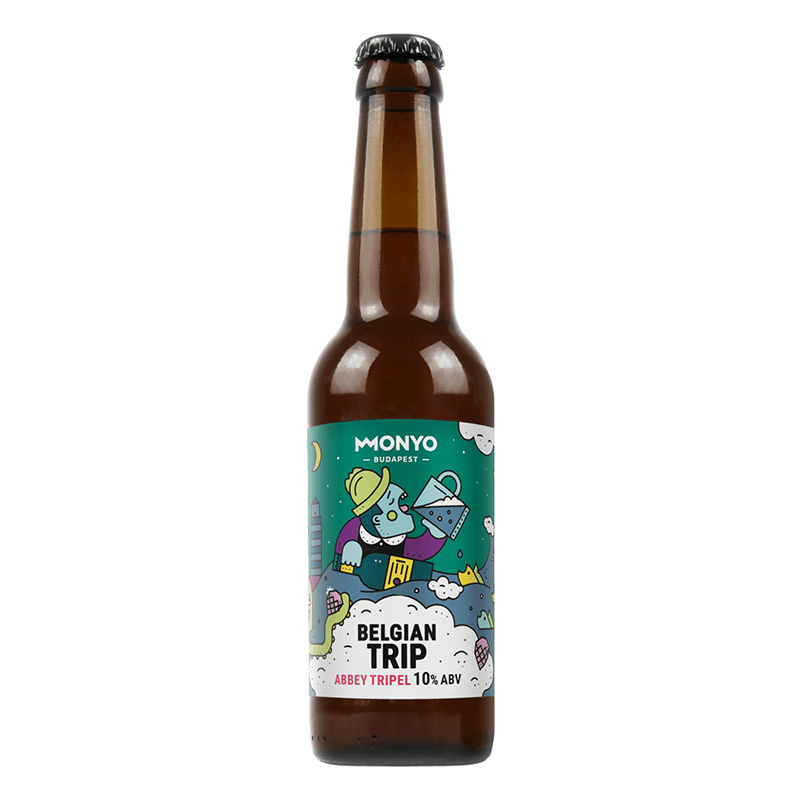 Monyo Belgian Trip felsőerjesztésű szűretlen sör 0,33 l üveges 10% ...