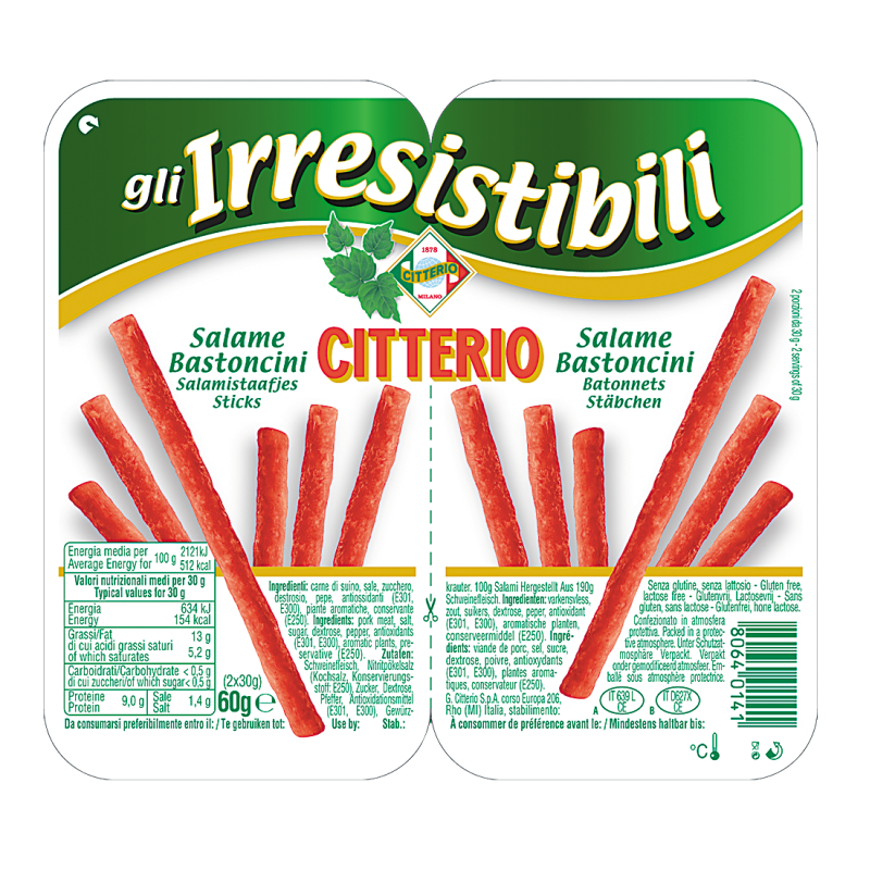 Zimbo Citterio Salame sticks 60 g szalámi áruház » 0 Ft Zimbo