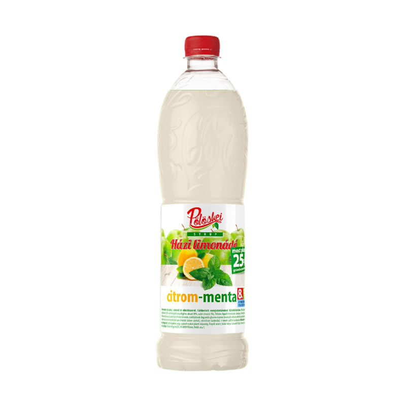 P l skei Syrup h zi limon d z sz rp 1 l citrom menta cukorral