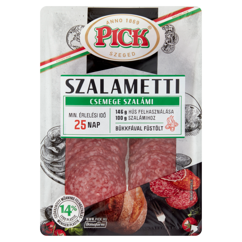 PICK Szalametti Csemege Szalámi 70 G Szeletelt, Gluténmentes Webáruház ...