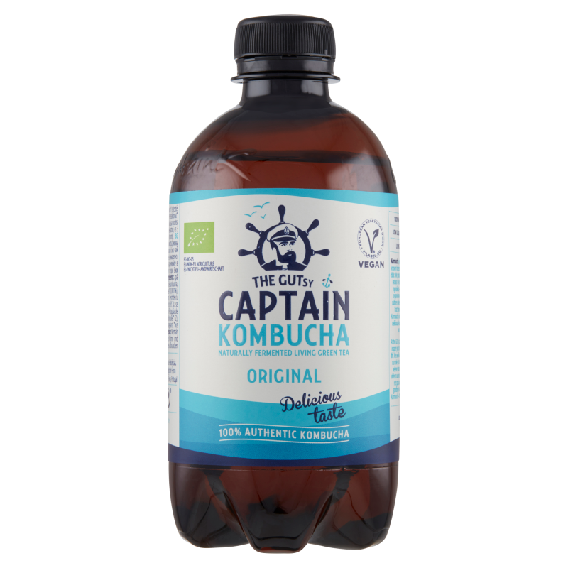 The Gutsy Captain bio kombucha élőflórás tea 400 ml natúr áruház » 1