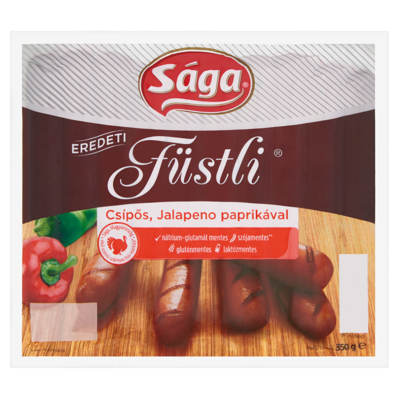 Sága Eredeti Füstli Baromfivirsli 350 G Csípős, Gluténmentes ...