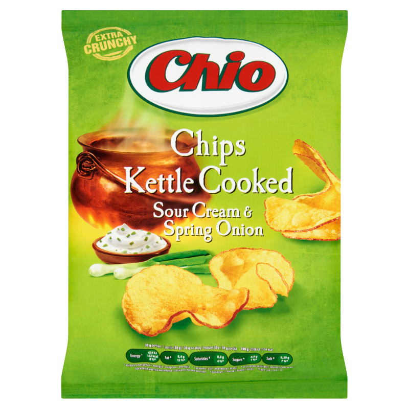 Chio Chips Kettle Cooked 80 g újhagymástejfölös áruház » 0 Ft