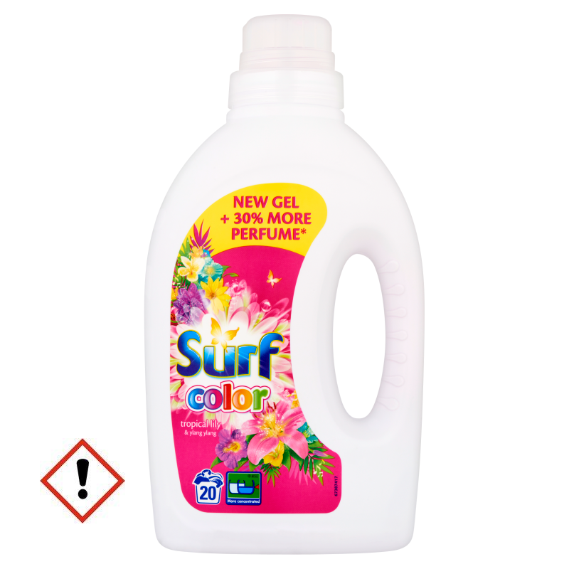 Surf Color mosószer gél 1 l színes tropical lily & ylang ylang 20 mosás ...